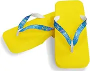 Hajime(一歩) [One Step] [Hajime] Geta Geta Clogs, Soft and Water Resistant, Made of Sponge, 11.2 inches (28.5 cm), YL/Fireworks x Blue, Fireworks x Blue (Hanabi x Blue/28.5), Hannabi × Blue, 28.5 cm