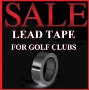 Lead Tape for Golf Clubs Drivers/Irons Putter 1/2"x100" Sticky Back Adhesive