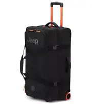 Jeep 73 cm 2-Wheel Rolling Duffle Bag - Black (JS005A)