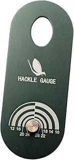 Fly Tying Hackle Gauge Measuring Tool Lightweight Supplies Compact Equipment Professional Convenient Fly Tying Tool Aluminum