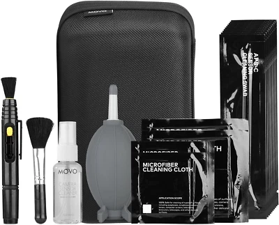 Deluxe Essentials DSLR Camera Cleaning Kit with 10 APS-C Cleaning Swabs, Sensor