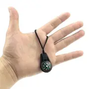2PCS Mini Compass Keyring Keychain Hiking Hunting Direction Wilderness Survival