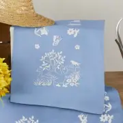 Herrschners® Geese on Blue Table Runner Stamped Embroidery Kit