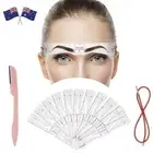 Grooming Easy to draw eyebrow Stencil Template Eyebrow Shaper Kit Eyebrow Razor
