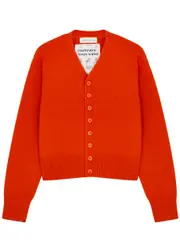 Extreme Cashmere N°309 Clover Cashmere Cardigan - Orange - One Size ONE SIZE