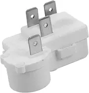 Angoily 2pcs Overload Protector Refrigerator Fridge Small Chest Freezer Retractable Garage Door Screen Freezer Compressor Start Relay Freezer Relay Accessories for Chest Freezer Pp White