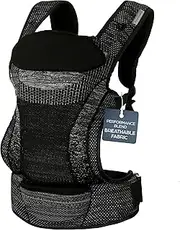 Dreambaby Inspire 3-Position Baby Carrier Newborn to Toddler, 8-33lb Front & Backpack Style Infant Carrier, Breathable Knit Fabric, Comfortable Head Support, Built in Storage Bag for Parents On the Go