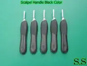 5 Pcs Scalpel Handle #4 with Black Color Surgical Instruments