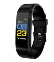 Touchscreen Smart Bracelet Sports Watch | Track Heart Rate Blood Oxygen | Black