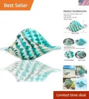 Distinctive Handmade Glass Conch Shell Figurine - Timeless Elegant Decor Piece