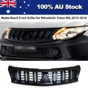 Matte Black Front Bumper Grille Grill For Mitsubishi Triton MQ 2015-2018 (for: Mitsubishi)