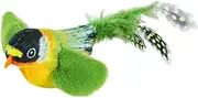 Funny Toys Flying Bird Toys Chasing Flapping Toy Teasing Sparrow Bird Chirping Bird I8G3 Wings Kitten Simulat Flappy