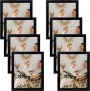 8 X 10 Picture Frames Set of 8, Gallery Wall Frame Set Collage, Thin Tabletop Fa