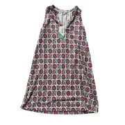 Boden Notch Neck Jersey Dress US Size 6R Sleeveless Gin Fizz Sunflower Sprig New