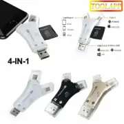 4 in1 USB i-Flash Drive Micro SD TF Card Reader for iPad iPhone Android PC OD