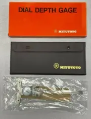 Mitutoyo 527-311-50 Dial Depth Gauge with Fine Adjustment, Caliper Type, 0-6"