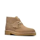 NEW Clarks 221 Woven Suede Desert Boot US 10.5 Light Tan