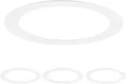 uxcell 4-Pack Goof Rings for 3 Inch Recessed Lights, 3" ID 4.1" OD Durable Steel Trim Ring Flush Mount Matte White Can Light Trim Ring Cover for Ceiling Can Downlights