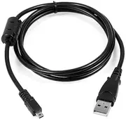 Mini-8pin USB-Cable Charger Cord Lead Wire for Nikon Coolpix Series,Olypus FE Series,Pentax Optio Series,Panasonic DMC Series-Digital Camera