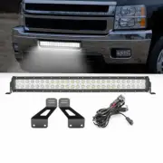 120W Bumper LED Light Bar Mount Wire Kit For 2011-2012 13 14 Silverado 2500/3500