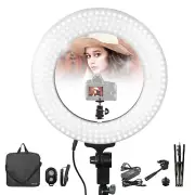 14Inch Dual Colored LED Ring Light, Lighting for Facial Shoot, Bluetooth Remote