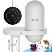 Automatic Fish Feeder with 2.5K Camera, WiFi/App Control, Moisture-Proof Vaca...