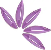 Mikinona 5pcs Nail Art Buffer Polish Waxing Brush Durable Hard Tools for Professional Manicure Nail Care Comfortable Grip for Natural Purple