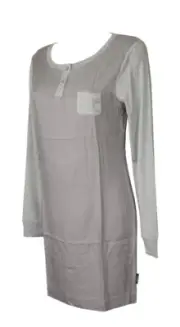 EMPORIO ARMANI long-sleeved nightdress with henley neckline article 163467 4A250