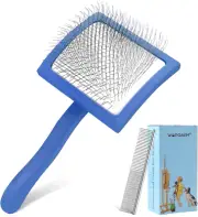 Slicker Brush for Dogs, Long Pin Dog Grooming Brush for Goldendoodles, Poodles,