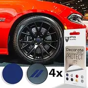 IPG for 2017-2019 Challenger Hash Rhombus Center Cap Overlay Decals Set of 4