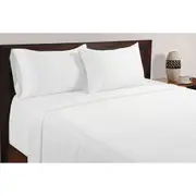 500TC 100% Cotton Sheet Set White (Double, Queen)