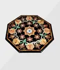 14" Marble Coffee Table Top Inlay Semi Precious Stones center Table for Home