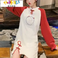 在飛比找Yahoo!奇摩拍賣優惠-復古中國風可愛蘿莉塔改良旗袍夏秋日常洋裝cosplay-麗莎