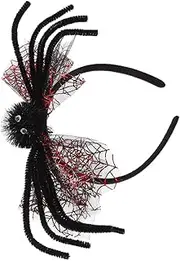 Parliky Spider Headband Adults Halloween Party Headband Spider Web Hair Band Cosplay Masquerade Carnival Headdress