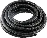 TDR Electric Bicycle Spiral Loom Wire Cover Wrap for TDR Voilamart Bafang E-Bike Kit, 2 Meter Black TPU Cable Sleeve