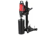 BAUMR-AG 3200W 280mm Wet/Dry Core Drill w/ Wheeled Stand & 127mm Bit Combo, for Concrete Coring Hole Drilling