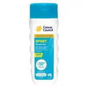 * Cancer Council Sport Sunscreen Dry Touch Lotion SPF 50+ UVA UVB 200mL
