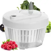 Small Salad Spinner, Fruit and Vegetable Washer with Bowl and Mesh Basket, 1.26Q