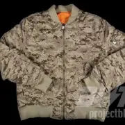 FW17 SUPREME DIGI CAMO REVERSIBLE MA-1 JACKET TAN DIGI CAMO SIZE L LARGE 2017