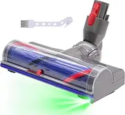 [Unikstone] Quick Release Motor-Head Cleaner Head Replacement for Dyson V7 V8 V10 V11 V15 SV10 SV11 SV12 SV14 Vacuum, Hard Floor Attachments with LED Headlights, Suction Adjustment Slider