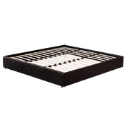 PU Leather King Bed Ensemble Frame