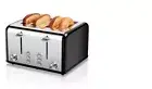 Keenstone 4 Slice Toaster Stainless Steel Retro Toasters, Bagel, Defrost