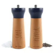 Salt and Pepper Grinder Set of 2 - Bamboo Sea Salt Pepper Grinder - Classy Salt