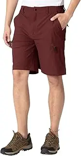 [Rdruko] Men's Quick Dry Hiking Shorts Elasticated Waist Cargo Shorts Lightweight Outdoor Fishing Climbing Shorts Multi-Pockets