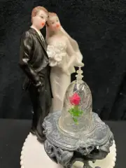 Enchanted Rose from Beauty anWedding Cake Topper, Birthday engagement Disney top