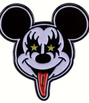 Micky Mouse Cosplay as KISS enamel pin - Free AU Post - AU Stock
