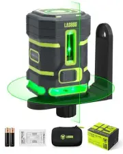 Green Laser Level Self Leveling, 360° Horizontal Laser with Vertical Laser