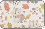 Cartoon Little Squirrel Cute Light Color Summer Cooling mat for Cats Self Cooling pad for Outdoor Cats for Kitten Dogs Outside Soft Mantas frías para Perros M