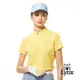 【Lynx Golf】女款吸溼排汗機能網眼材質滿版檸檬圖樣印花短袖立領POLO衫/高爾夫球衫-黃色