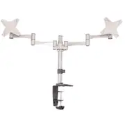 Astrotek Dual Monitor Arm Desk Mount Stand 43cm for 2 LCD Displays 21.5" 22" 23.6" 24" 27" 8kg 30° tilt 180° swivel 360° rotate VESA 75x75 100x100